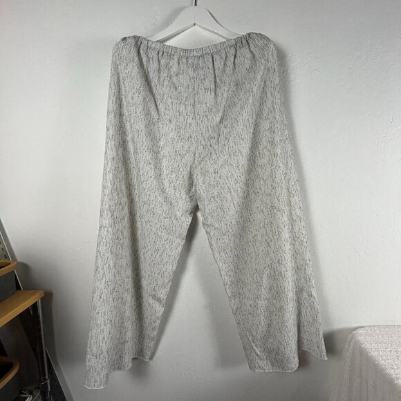 Kd. Spring Women's Striped Pattern Pull On High Rise Wide Leg Pants Gray Large - Picture 2 of 10